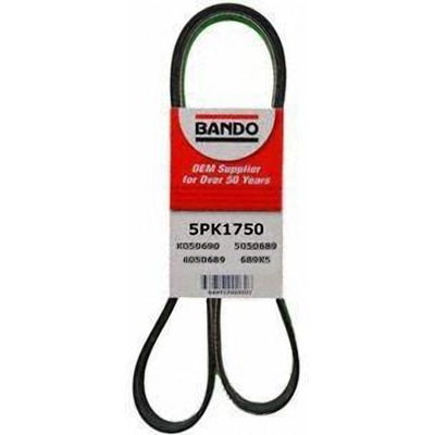 Air Conditioning, Alternator And Water Pump Belt by BANDO USA - 5PK1750 pa2