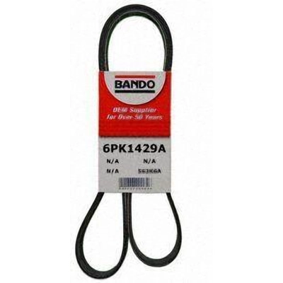 Air Conditioning, Alternator And Water Pump Belt by BANDO USA - 6PK1429A pa3