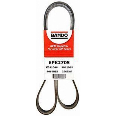 Courroie de Climatisation, alternateur et pompe à eau by BANDO USA - 6PK2705 pa2