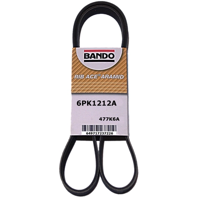 Air Conditioning, Alternator, Water Pump, Power Steering Belt by BANDO USA - 6PK1212A pa2