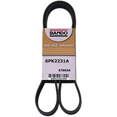 Air Conditioning, Alternator, Water Pump, Power Steering Belt by BANDO USA - 6PK2231A pa1