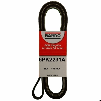 Air Conditioning, Alternator, Water Pump, Power Steering Belt by BANDO USA - 6PK2231A pa2