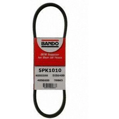 Air Conditioning And Alternator Belt by BANDO USA - 5PK1010 pa2