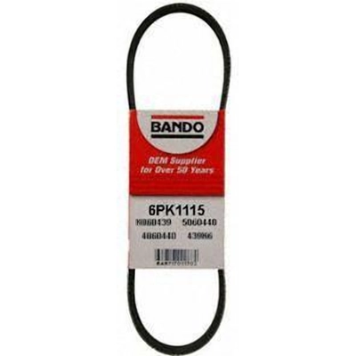 Air Conditioning And Alternator Belt by BANDO USA - 6PK1115 pa2