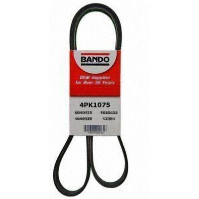 Air Conditioning And Power Steering Belt by BANDO USA - 4PK1075 pa2