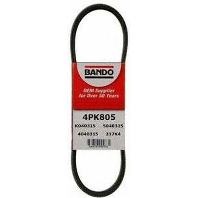 Air Conditioning Compressor Belt by BANDO USA - 4PK805 pa1