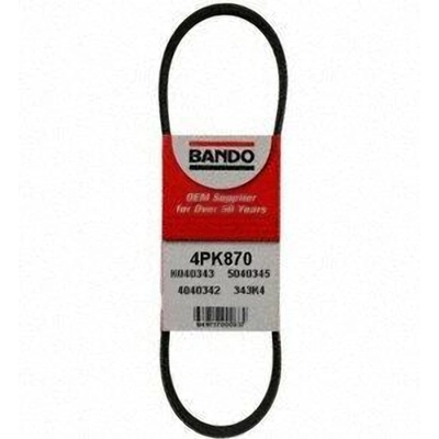 Air Conditioning Compressor Belt by BANDO USA - 4PK870 pa2