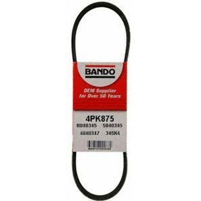 Courroie de compresseur de climatisation de BANDO USA - 4PK875 pa2