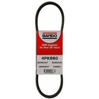 Air Conditioning Compressor Belt by BANDO USA - 4PK880 pa1