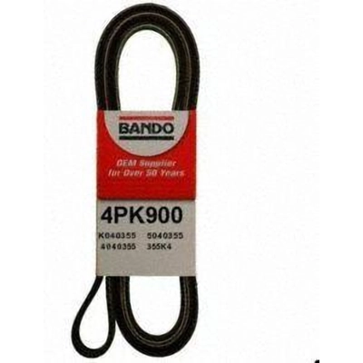 Air Conditioning Compressor Belt by BANDO USA - 4PK900 pa5