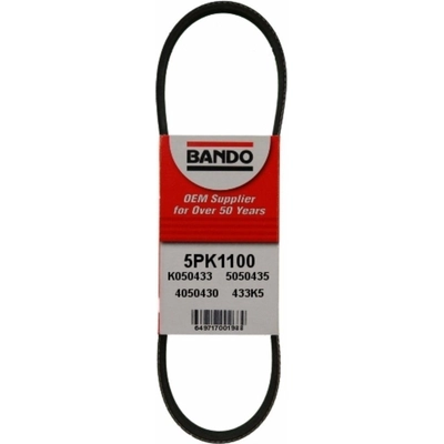 Air Conditioning Compressor Belt by BANDO USA - 5PK1100 pa1