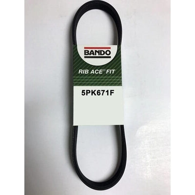 Air Conditioning Compressor Belt by BANDO USA - 5PK671F pa1