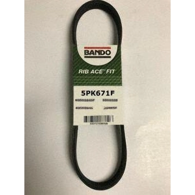 Air Conditioning Compressor Belt by BANDO USA - 5PK671F pa2
