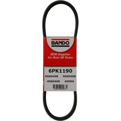 Air Conditioning Compressor Belt by BANDO USA - 6PK1190 pa1