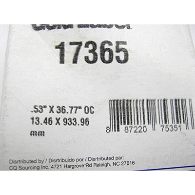 Air Conditioning Compressor Belt by DAYCO - 17365 pa10