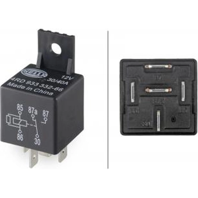 Air Conditioning Compressor Clutch Relay by HELLA - 933332661 pa2