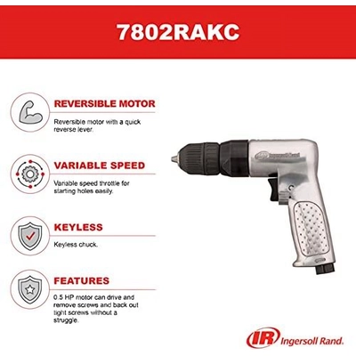 Perceuses pneumatiques by INGERSOLL RAND - 7802RAKC pa5