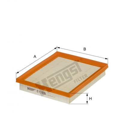 HENGST FILTER - E1155L - Air Filter Insert pa1