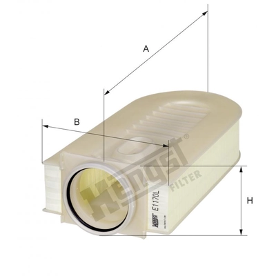 HENGST FILTER - E1170L - Air Filter Insert pa1