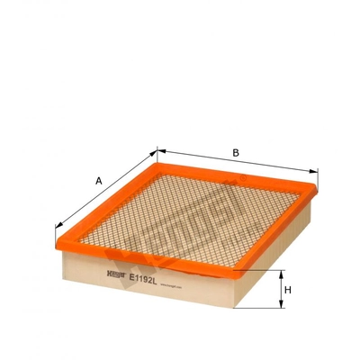 HENGST FILTER - E1192L - Air Filter Insert pa1
