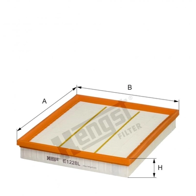 HENGST FILTER - E1228L - Filtre � air Insert pa1