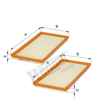 HENGST FILTER - E1249L2 - Filtre à air Insert pa2