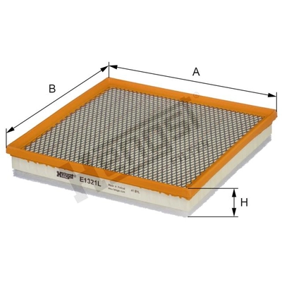 HENGST FILTER - E1321L - Air Filter Insert pa2