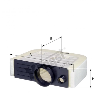 HENGST FILTER - E1338L - Filtre à air Insert pa2