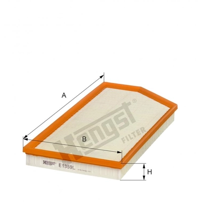 HENGST FILTER - E1359L - Air Filter Insert pa2
