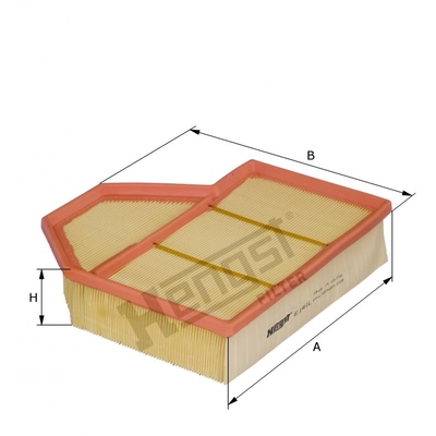 HENGST FILTER - E141L - Air Filter Insert pa2