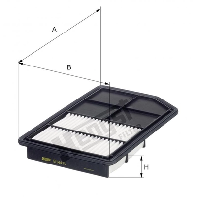 HENGST FILTER - E1441L - Air Filter Insert pa2