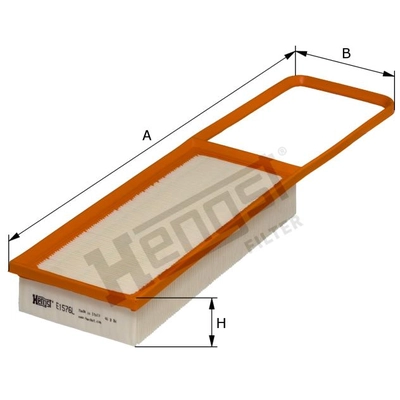 HENGST FILTER - E1576L - Air Filter Insert pa2
