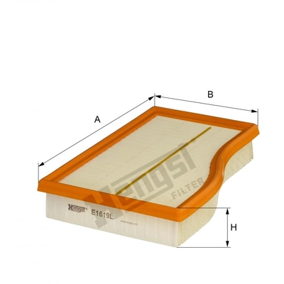 HENGST FILTER - E1619L - Air Filter Insert pa2