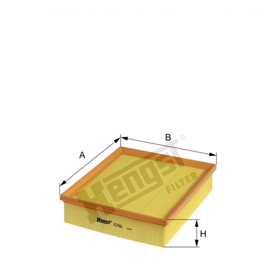 HENGST FILTER - E206L - Air Filter pa1