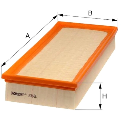 HENGST FILTER - E368L - Air Filter Insert pa2