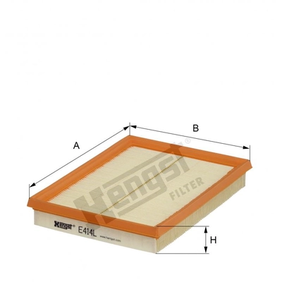 HENGST FILTER - E414L - Filtre à air Insert pa2