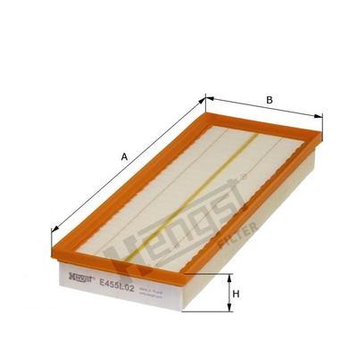 HENGST FILTER - E455L02 - Air Filter Insert pa2