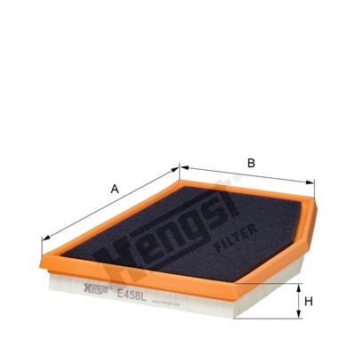 HENGST FILTER - E458L - Filtre à air Insert pa2