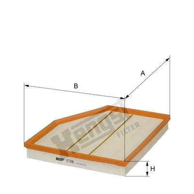 HENGST FILTER - E728L - Air Filter Insert pa2