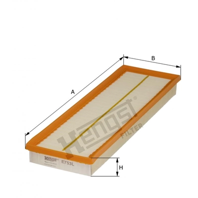 HENGST FILTER - E753L - Air Filter Insert pa2