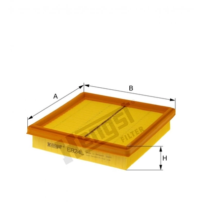 HENGST FILTER - E824L - Filtre à air Insert pa2