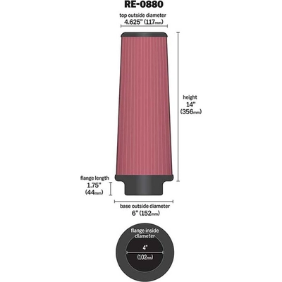 K & N ENGINEERING - RE-0880 - Air Filter pa2