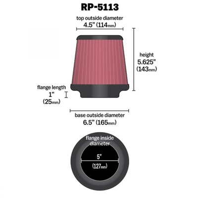 K & N ENGINEERING - RP5113 - Filtre à air pa2