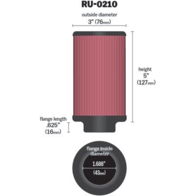 K & N ENGINEERING - RU-0210 - Air Filter pa2