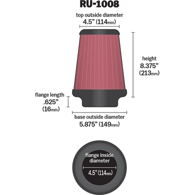 K & N ENGINEERING - RU-1008 - Air Filter pa2