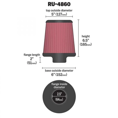 K & N ENGINEERING - RU4860 - Filtre à air pa2