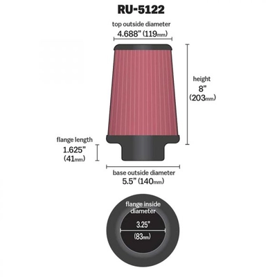 K & N ENGINEERING - RU5122 - Air Filter pa2