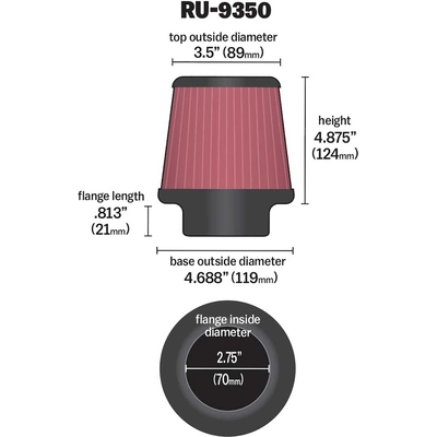 K & N ENGINEERING - RU9350 - Air Filter pa2