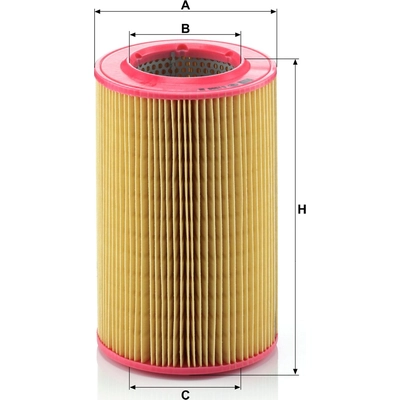 Air Filter by MANN-FILTER - C1596 pa3