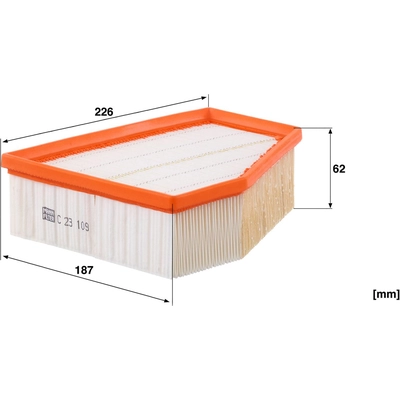 Air Filter by MANN-FILTER - C23-109 pa3